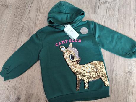 H&m bambi mikina pre malú slečnu veľ. 110/116, h&m,110 / 116