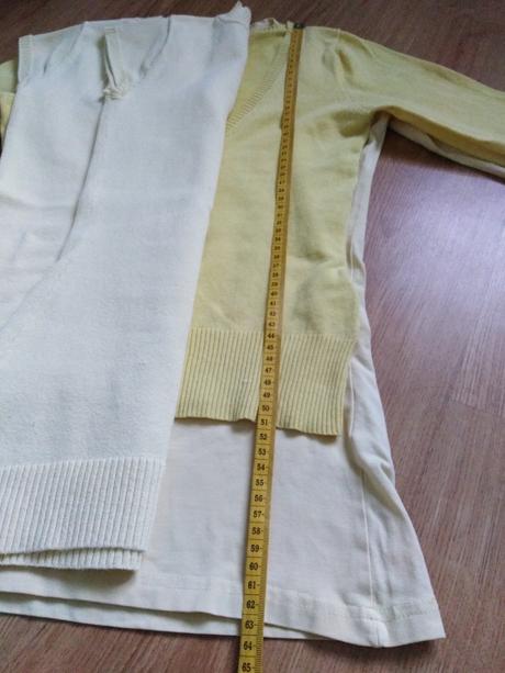 Svetložlté tričko/pulovrik, xs