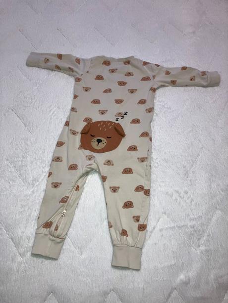 Pyžamo - overal - s aplikáciou medveďa na zadku, lindex,86