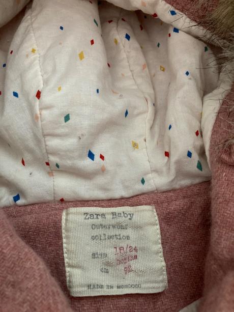 Zimný kabát 18-24 mesiacov zara, zara,92