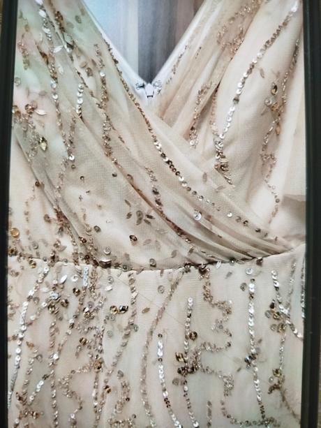 Trblietavé krátke šaty - veľkosť 38, 38