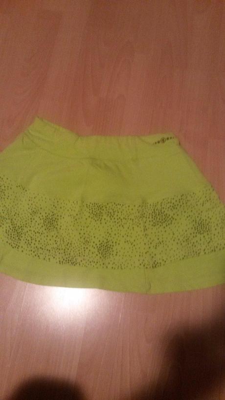 Neonovo zelena suknicka, m