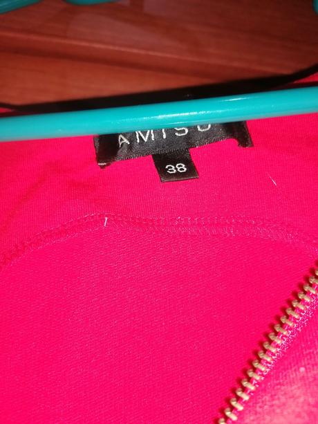 Červené teplejšie šaty, amisu,38