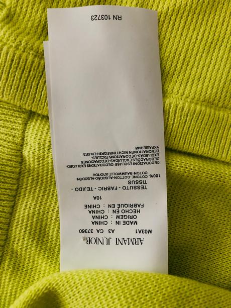 Armani junior 10, armani,140