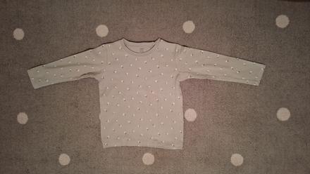 Vrubkované tričko s kvietkami, lindex,98