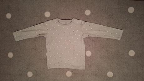 Vrubkované tričko s kvietkami, lindex,98