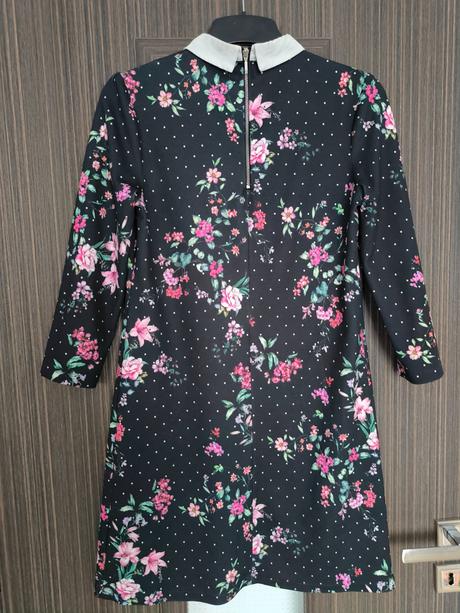 Kvetované šaty s límčekom, mohito,s