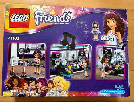 Lego friends - popstar nahravacie studio- olivia,