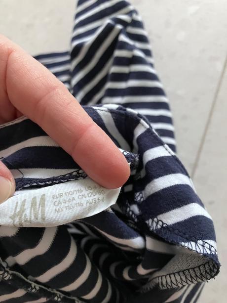 Pásikavé šatky, h&m,110