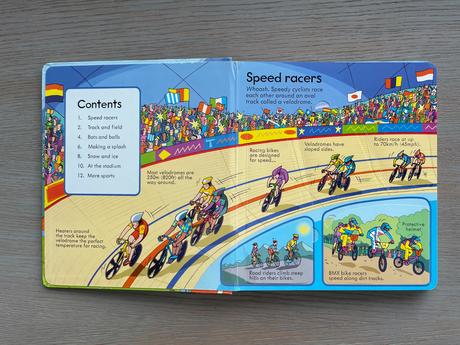 Kniha o športoch s otváracími okienkami,