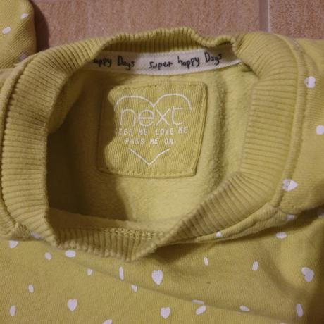 Mikina dievčenská zelenožltá next, next,68