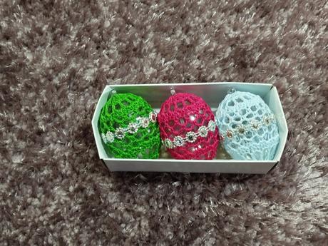 Veľkonočné hačkované vajíčka (set a-8 ),