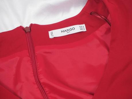 Kvalitné červené šaty mango, mango,m