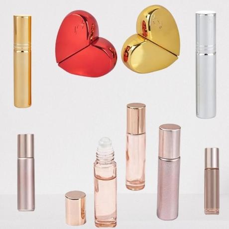 Plniteľné flakony na parfum,