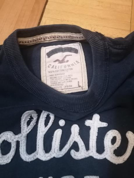 Pánska tmavomodrá mikina, hollister,l
