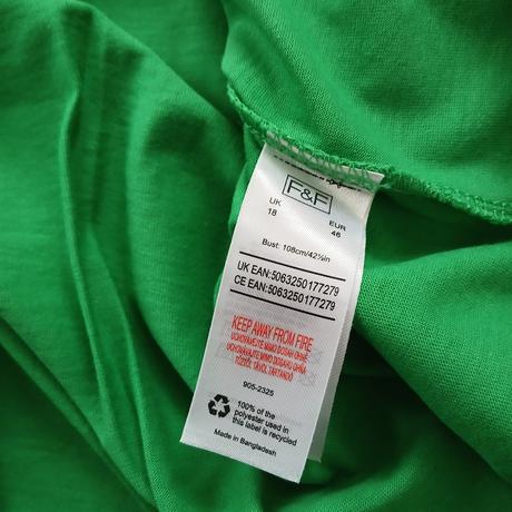 Jasnozelené dámske tričko s nápisom, f&f,46