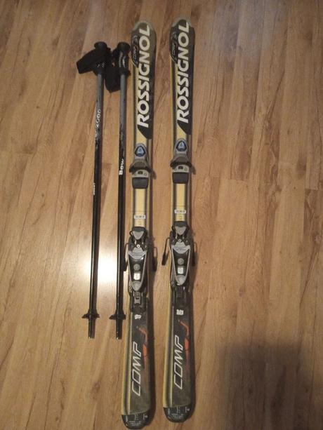 Lyze 140 cm rossignol, viazanie rossignol + palice, rossignol,140-149 cm