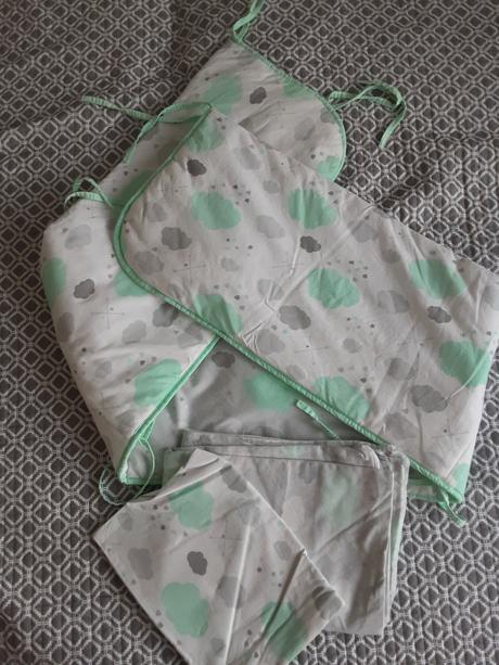 Mantinel do postieľky + obliečky, šírka (cm): 30,dĺžka (cm): 180