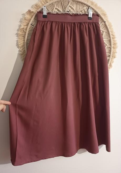 Burgundy midi šaty only, only,m