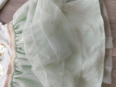 Bledozelené šaty s motýlikom 104, primark,104