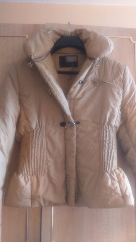 Béžová zimná  bunda, l