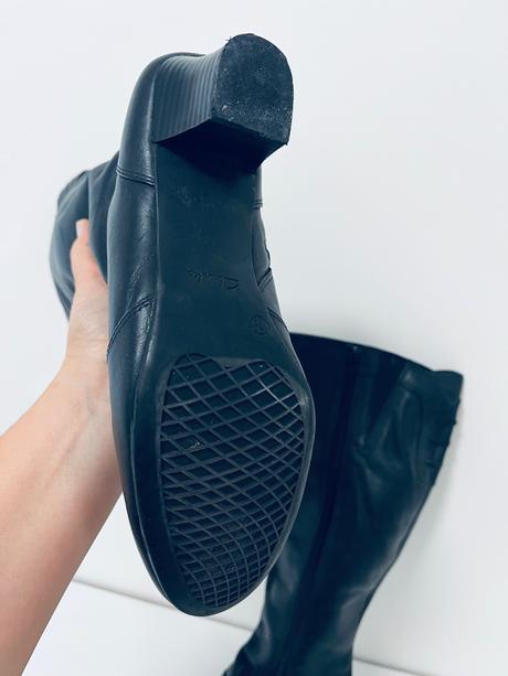 Kožené čižmy clarks vel 41, clarks,41