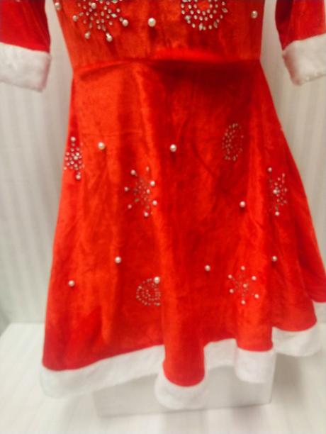 2 dielny vianočný kostým pani santa, xs, s,