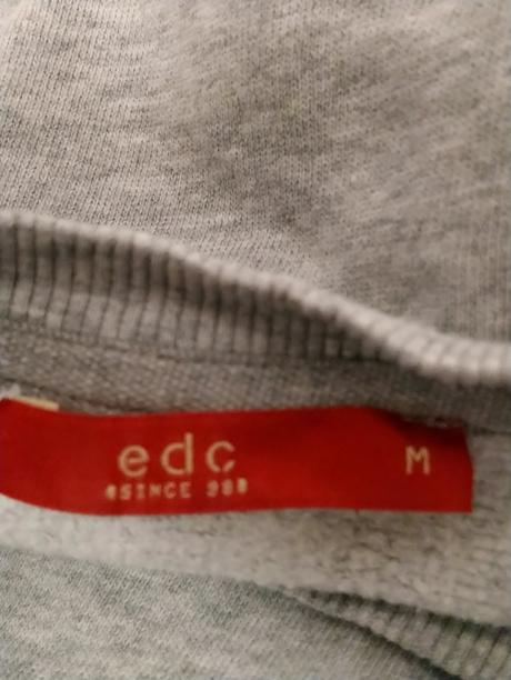 Sivá mikina s motívmi vpredu a na rukávoch, esprit, esprit,m