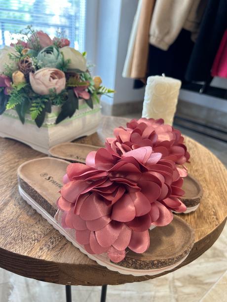 Kvietkové korkové šľapky 36, 36