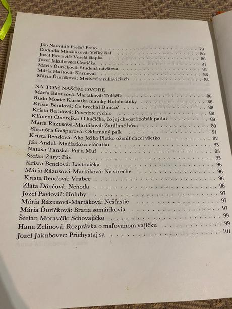 Vintage zbierka básničiek a rozprávok zlatý strom, 