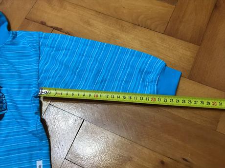 Detské modré tričko s dlhým rukávom, betty mode,92