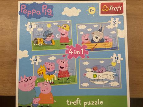 Puzzle peppa pig 4 v jednom balení, 