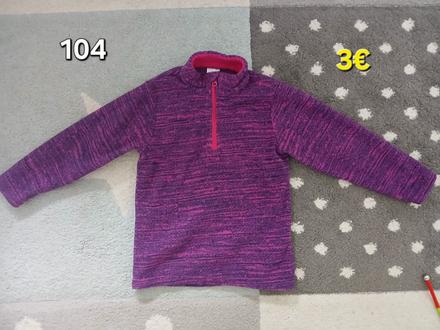 Flisova mikina 104, decathlon,104