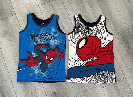2x letné spiderman tielko veľ. 134/140, lupilu,134