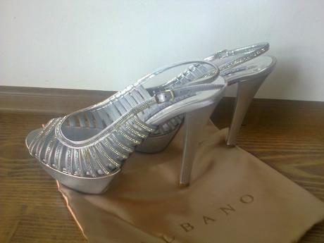 Strieborné sandálky, 40