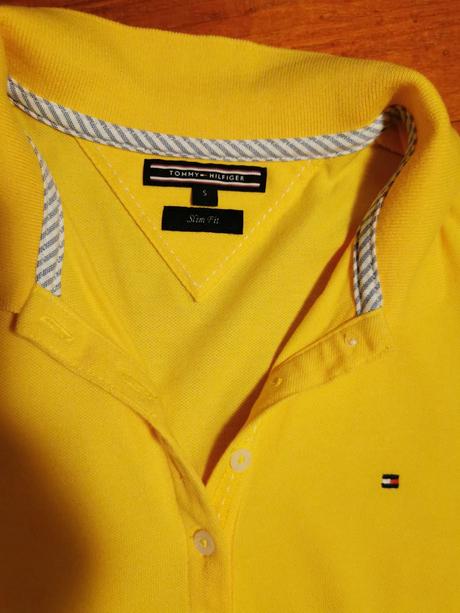 Dámska žltá polokošeľa tommy hilfiger (originál), tommy hilfiger,s