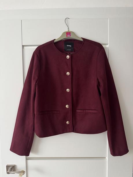 Bordovy kabatik sinsay, sinsay,40