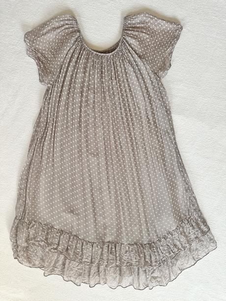 Hodvábne šaty s polka dot, s