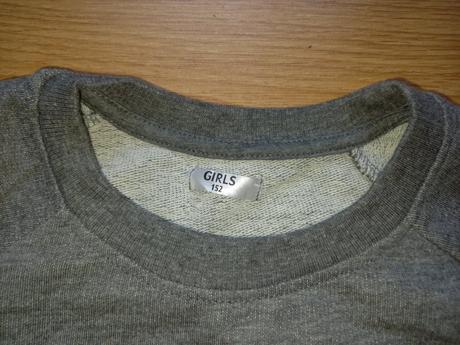 Crop mikina s nariasenými rukávmi, kik,152