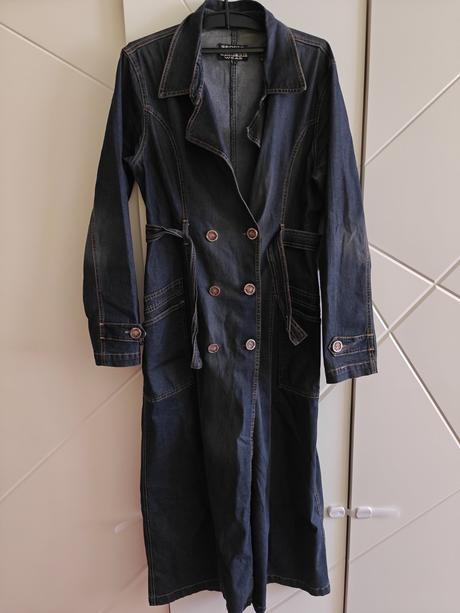 Dámsky tenký riflový kabát, l