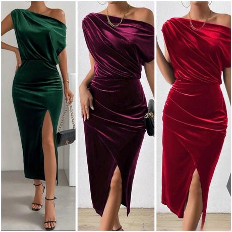 Smaragdove a cviklove šaty, 164 - xl