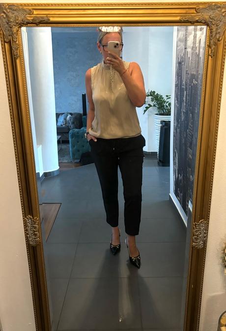 Saténový top first class collection v. l, l