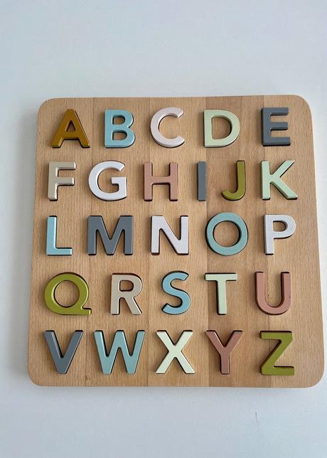 Drevená kvalitná abeceda, 