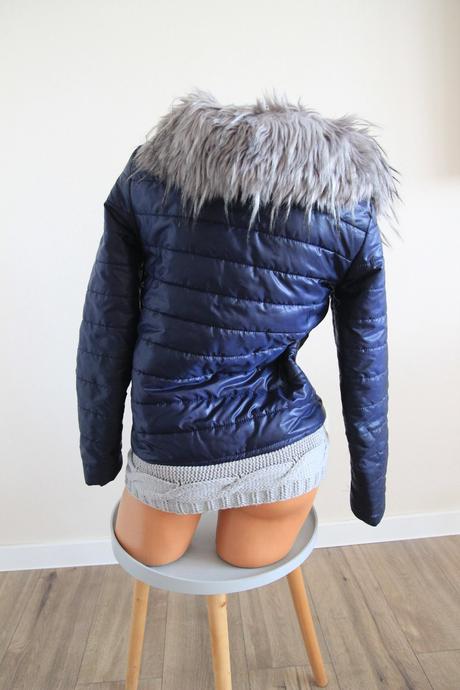 Tmavo modrá jarná bunda, xs, xs