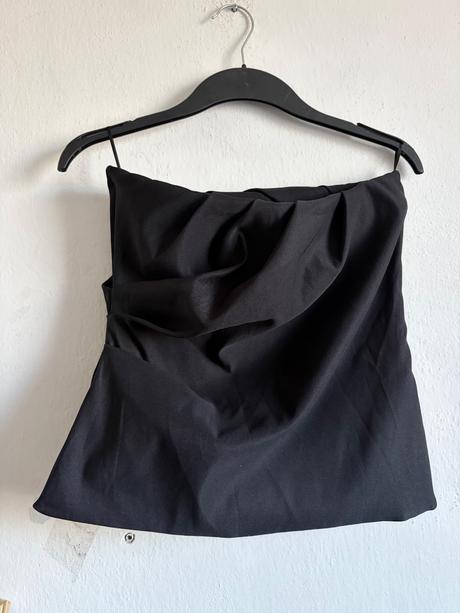 Zara elegantny cierny korzet so zipsom l, zara,l