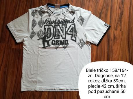 Biele tričko, dognose,158
