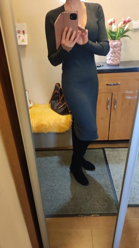 Dámske svetrikove šaty, zara,m