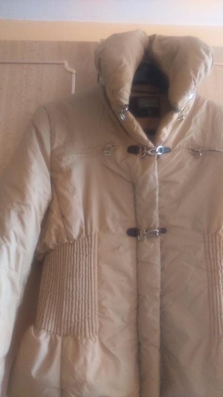 Béžová zimná  bunda, l