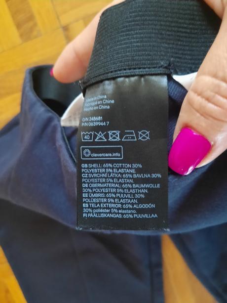 Dievčenské ďžegínsové nohavice, h&m,128