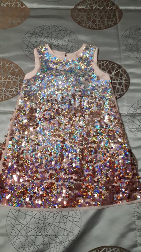 Saty s trblietkami s poštou, h&m,104